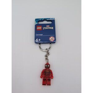 Lego Marvel Super Heroes (854154) Carnage SPIDER-MAN Minifigure Keychain - New